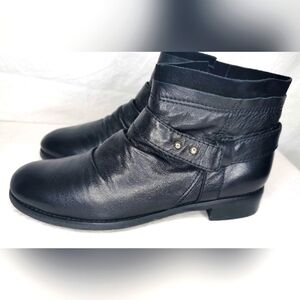 Anthropologie | ALL BLACK Italia footwear ankle moto boots